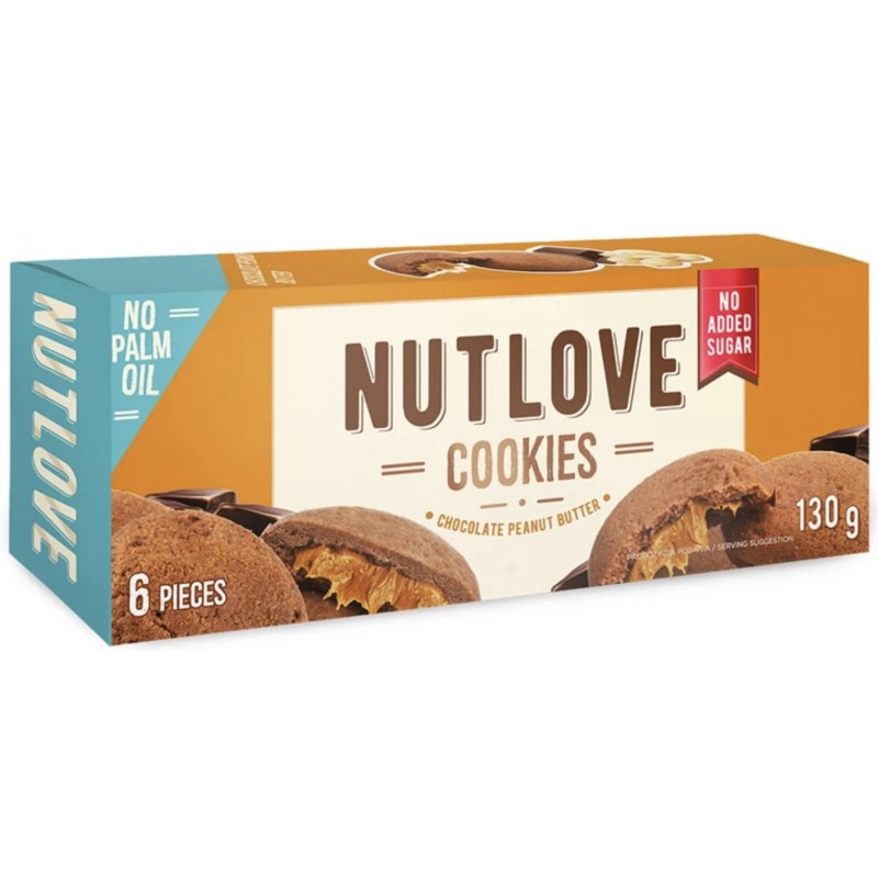 AllNutrition Nutlove Cookies 130 g - šokolaad ja maapähklivõi foto